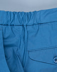 Incotex Model 64 Popelino Drawstring Pants Blu Medio