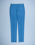 Incotex Model 64 Popelino Drawstring Pants Blu Medio