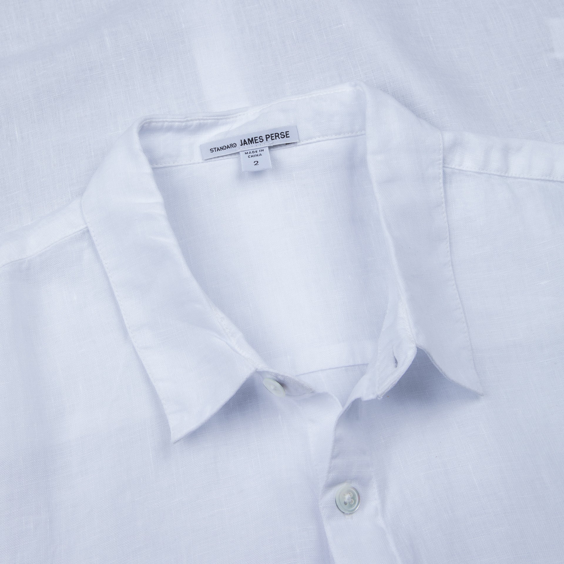 James Perse Classic Linen shirt white James Perse Classic Linen shirt white