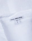 James Perse Classic Linen shirt white