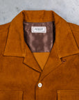 The Real McCoy's Corduroy Open Collar Shirt Mustard