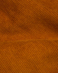 The Real McCoy's Corduroy Open Collar Shirt Mustard