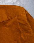The Real McCoy's Corduroy Open Collar Shirt Mustard