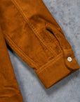 The Real McCoy's Corduroy Open Collar Shirt Mustard