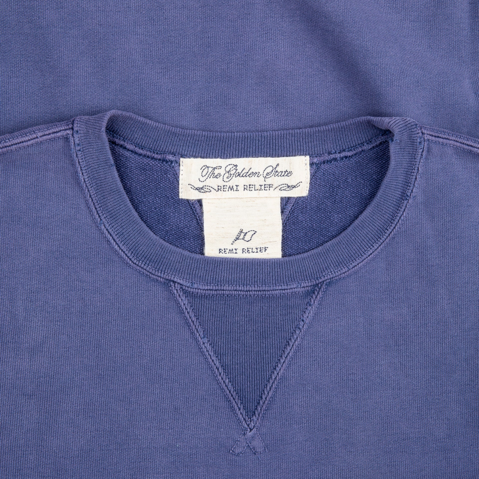 Remi Relief Special Finish Fleece Crewneck Purple Navy