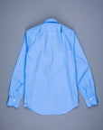 Finamore Milano Shirt Collo Sergio Blu Avio