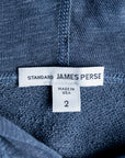 James Perse  Vintage Heathered cotton hoodie deep