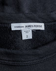 James Perse Vintage Fleece raglan pullover black