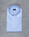 Finamore Napoli shirt Collar Lucio Royal Oxford Light Blue