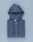 James Perse  Vintage Heathered cotton hoodie deep