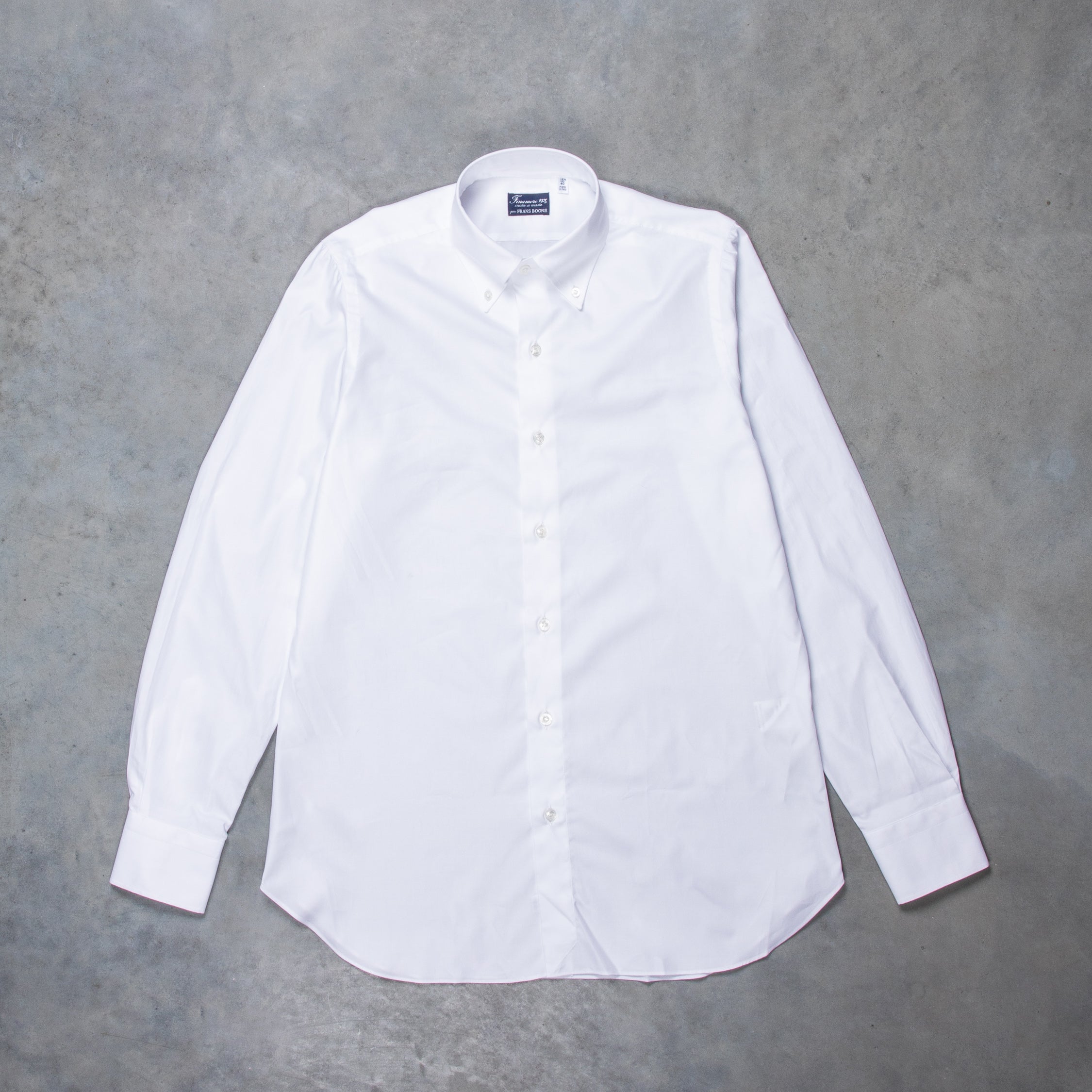 Finamore Napoli shirt Collar Lucio Royal Oxford White – Frans