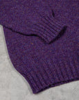 Laurence J. Smith Super Soft Seamless Crew Neck Pullover Royal Violet