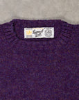 Laurence J. Smith Super Soft Seamless Crew Neck Pullover Royal Violet