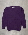 Laurence J. Smith Super Soft Seamless Crew Neck Pullover Royal Violet