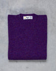 Laurence J. Smith Super Soft Seamless Crew Neck Pullover Royal Violet