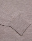 William Lockie x Frans Boone 30 gauge Loro Piana Merino's Crew Neck Oatmeal