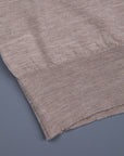 William Lockie x Frans Boone 30 gauge Loro Piana Merino's Crew Neck Oatmeal