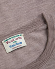 William Lockie x Frans Boone 30 gauge Loro Piana Merino's Crew Neck Oatmeal