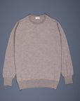 William Lockie x Frans Boone 30 gauge Loro Piana Merino's Crew Neck Oatmeal