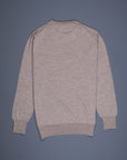 William Lockie x Frans Boone 30 gauge Loro Piana Merino's Crew Neck Oatmeal