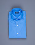 Finamore Milano Shirt Collo Eduardo Blu Avio