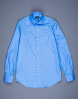Finamore Milano Shirt Collo Eduardo Blu Avio