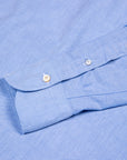 Finamore washed Tokyo Sergio collar shirt oxford blue