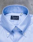 Finamore Milano shirt Collar Lucio Royal Oxford Light Blue
