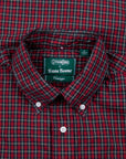 Gitman Vintage x Frans Boone Japanese woven vintage check poplin Red Olive