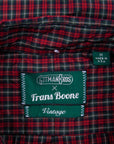 Gitman Vintage x Frans Boone Japanese woven vintage check poplin Red Olive