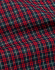 Gitman Vintage x Frans Boone Japanese woven vintage check poplin Red Olive