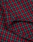 Gitman Vintage x Frans Boone Japanese woven vintage check poplin Red Olive