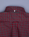 Gitman Vintage x Frans Boone Japanese woven vintage check poplin Red Olive