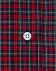 Gitman Vintage x Frans Boone Japanese woven vintage check poplin Red Olive