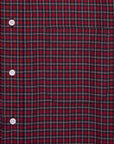 Gitman Vintage x Frans Boone Japanese woven vintage check poplin Red Olive
