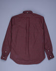 Gitman Vintage x Frans Boone Japanese woven vintage check poplin Red Olive