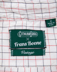 Gitman Vintage x Frans Boone Japanese woven twill tattersal red black