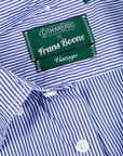 Gitman Vintage x Frans Boone Japanese woven stripe medium Blue