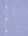 Gitman Vintage x Frans Boone Japanese woven stripe medium Blue