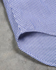 Gitman Vintage x Frans Boone Japanese woven stripe medium Blue