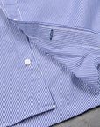 Gitman Vintage x Frans Boone Japanese woven stripe medium Blue