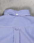 Gitman Vintage x Frans Boone Japanese woven stripe medium Blue