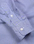 Gitman Vintage x Frans Boone Japanese woven stripe medium Blue