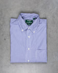 Gitman Vintage x Frans Boone Japanese woven stripe medium Blue