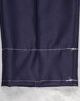 Rota Pantaloni High Rise Regular Fit Wool Gabardine Navy blue