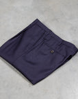 Rota Pantaloni High Rise Regular Fit Wool Gabardine Navy blue