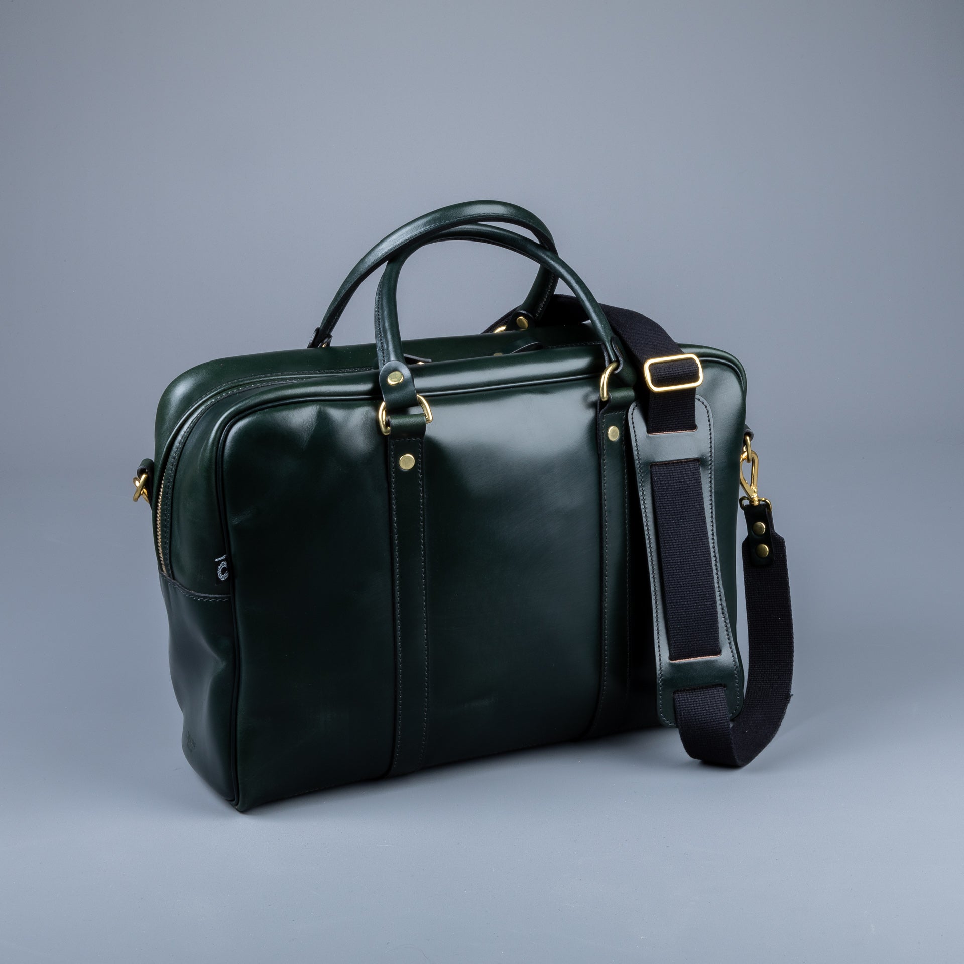 Croots Bridle Leather Traveller Racing Green Bag