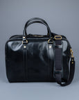Croots Bridle Leather Traveller Black Bag