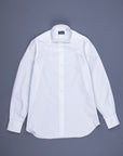 Finamore Napoli Shirt Eduardo Collar Alumo Castello Oxford White