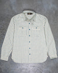 RRL Alaska Sport Shirt RL-598 Cream Blue